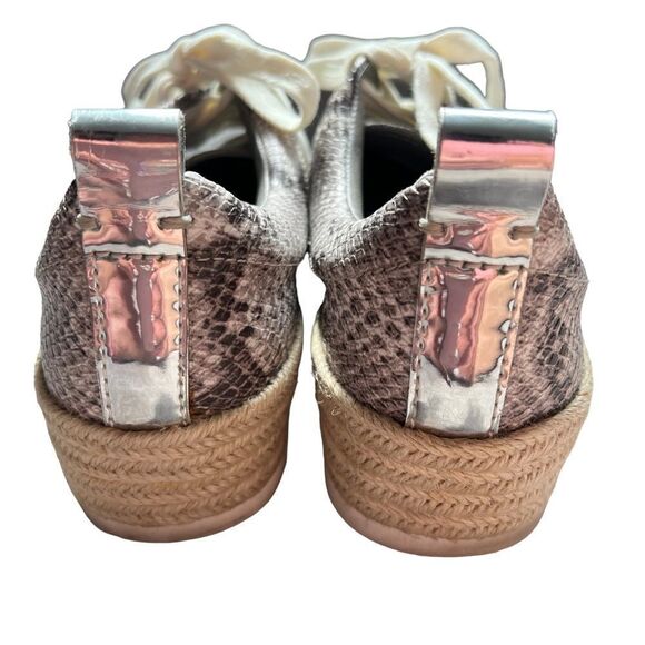 Treasure & Bond Payge Platform Espadrille Lace-Up Sneakers Womens 9M Snake Print - Picture 3 of 7